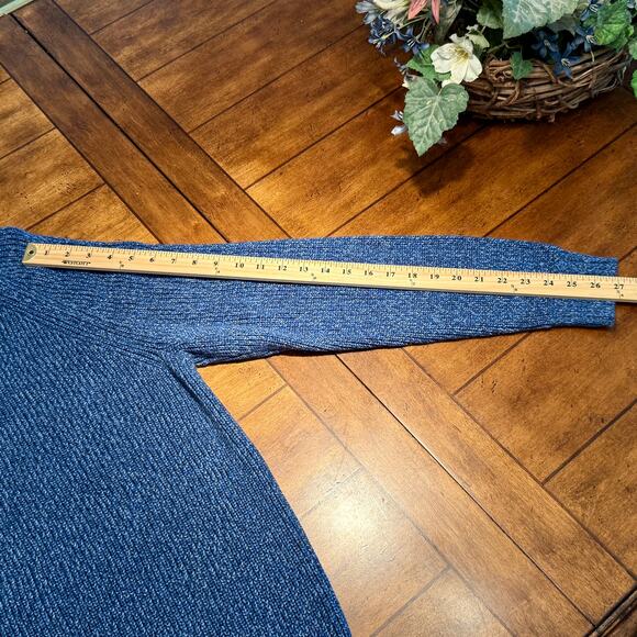 Banana Republic Pullover Loose Fit Knit Womens Sz L Blue Business Casual - Picture 7 of 11